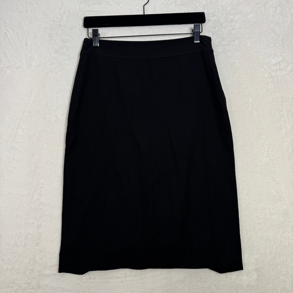 Ann Taylor Dresses & Skirts - Ann Taylor Pencil Skirt Womens 2 Black Solid Knee Length Professional Career